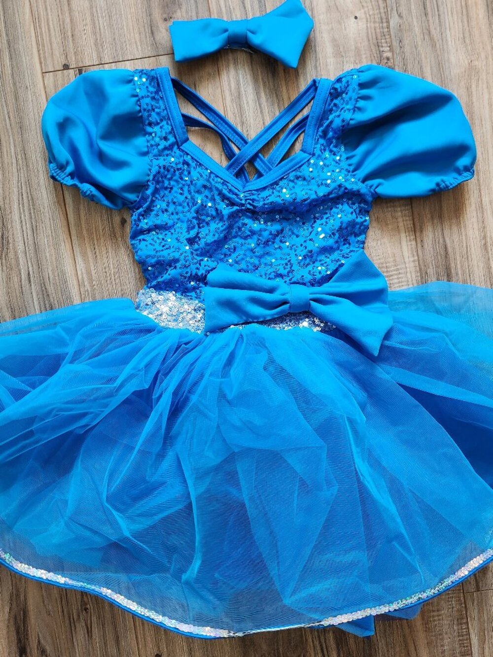 Blue Sequin Kids Costume Dress 5T | Like New